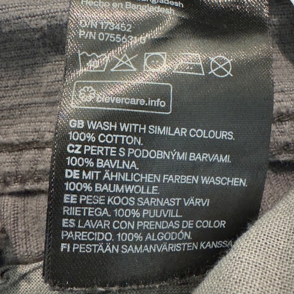 L.O.G.G. Label of Graded Goods Corduroy Pants Boys 4-5 Gray Adjustable Waist - Picture 6 of 8